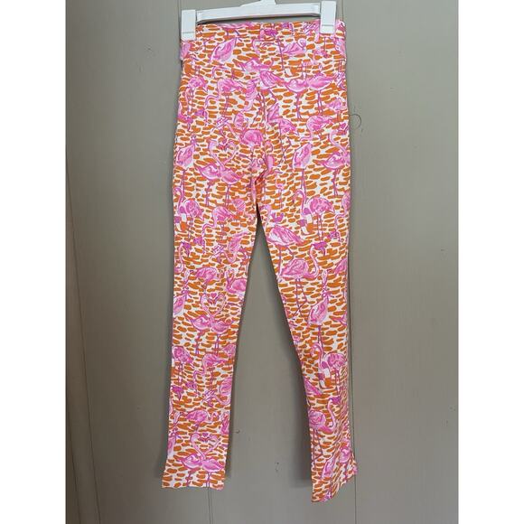 Gretchen Scott Cotton Spandex Vibrant Colorful Flamingo Novelty Pants XS - Picture 3 of 6